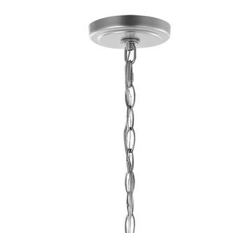 Ruth 11" Traditional Classic Lantern Metal/Glass LED Pendant - JONATHAN Y